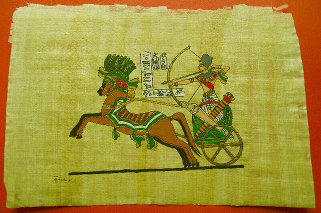 3 peintures sur papyrus Egypte dans Art et objets de collection  à Longueuil/Rive Sud