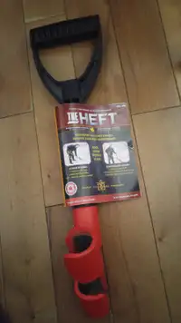 The Heft ergonomic auxiliary handle for shovels.