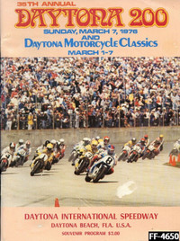 1976 35th Annual Daytona 200 Motorcycle Classics Program