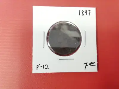 1897 One Cent F-12 Canadian Coin, View more