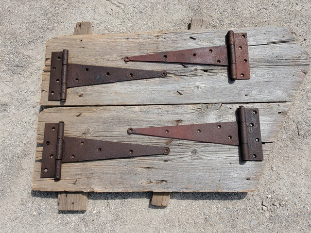 4-2 Sets Antique Barn T-Strap Hinges 17"L x 7"w in Arts & Collectibles in Norfolk County - Image 4