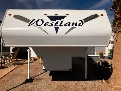 Like new Kelowna mftd 2021 Westland W80 truck camper. 1740 lbs very manageable on half ton truck wit...