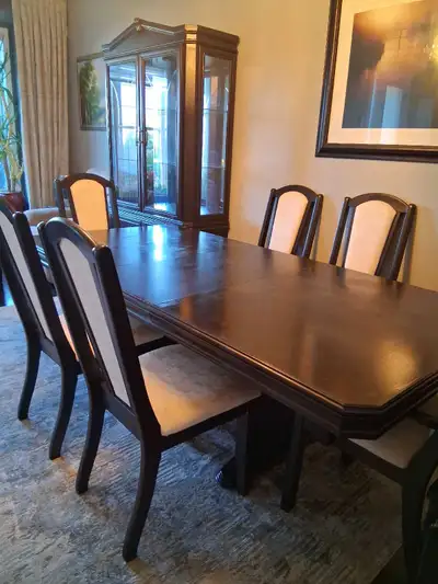 Dining Table and Hutch, View more