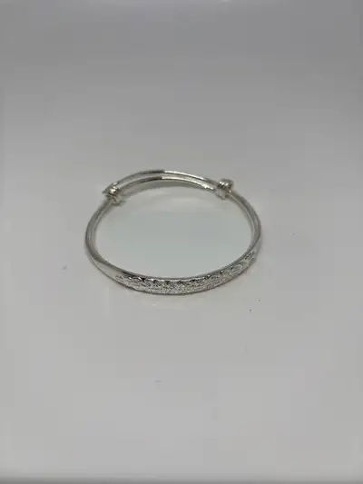 Adjustable Bangle Bracelet - Silver plated, View more