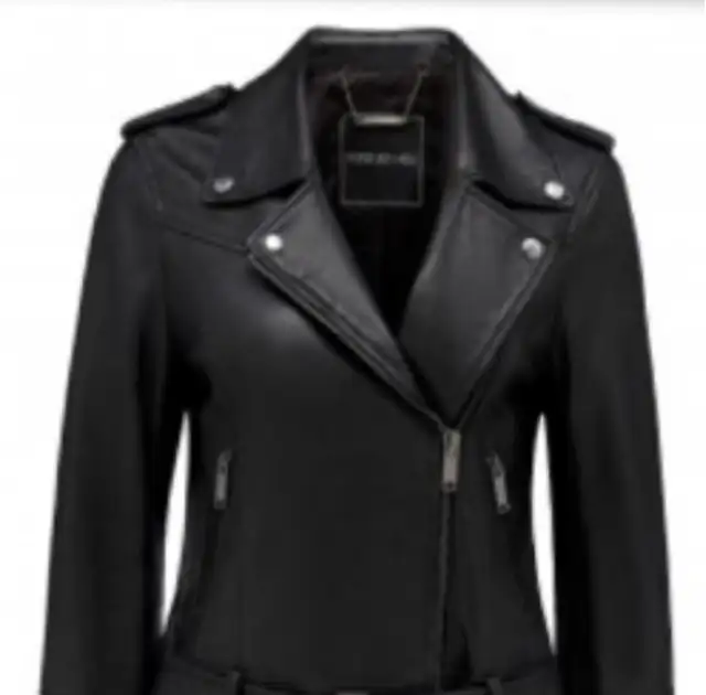 Ever New woman’s Leather jacket with  Fringe in Women's - Tops & Outerwear in Calgary - Image 5