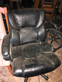 I deliver! Black Leather Executive Chair