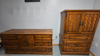 Solid Wood Credenza & Armoire