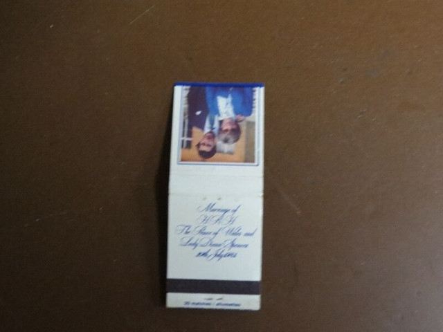 Carton d'allumette - Mariage Charles & Diana. dans Art et objets de collection  à Saguenay - Image 2