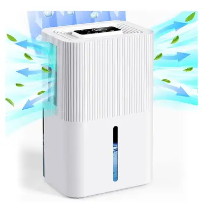 High-Efficiency Dehumidifier for Home & Basement | 91 OZ Water, View more
