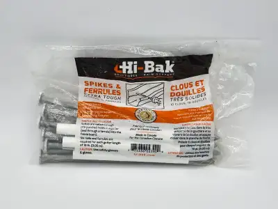 Hi-Bak spikes & ferules extra tough 10/10 pcs/clous et douilles, View more