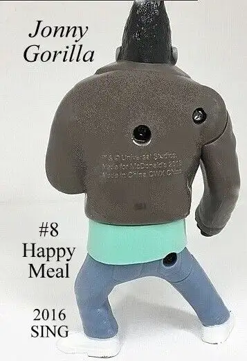 McDonald’s Sing Happy Meal Toy #8 Jonny Gorilla sealed pack new in Arts & Collectibles in City of Toronto - Image 4