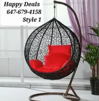 Rattan Egg Swing chair in many styles, sizes ,colors- IN STOCK
