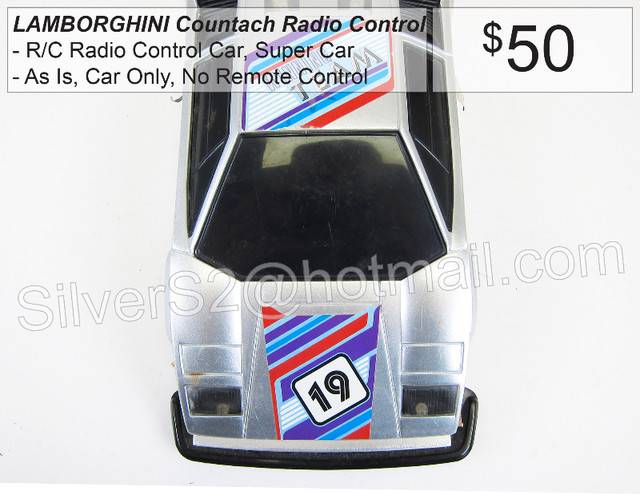 ~ LAMBORGHINI Countach Radio Control RC Car Only SilverBlack ~ in Other in City of Toronto - Image 4