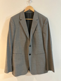 $595 Theory Chambers Slim Fit Wool Suit Jacket - Chrome Melange