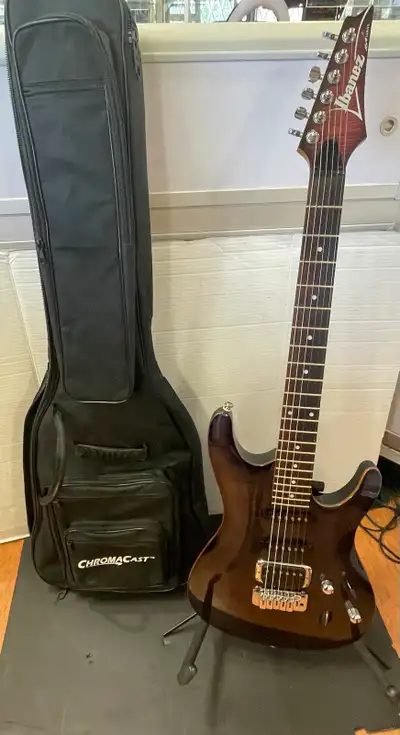 IBANEZ ELECTRIC GUITAR W/CASE SA260FM, View more