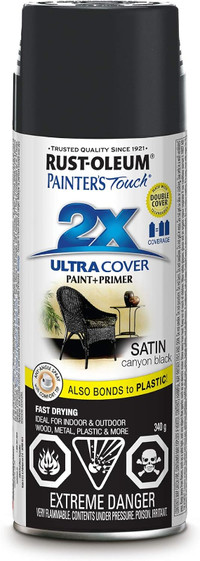 Brand New Painter's Touch 2x Spray Paint in Black