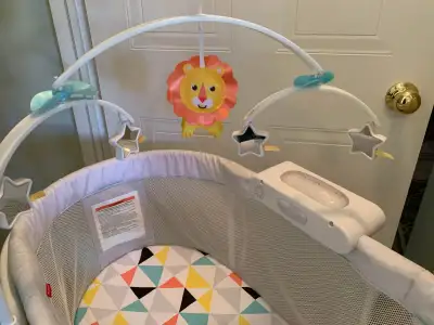 Baby Bassinet ... with Accessories as shown : Batteries included .... by Fisher Price ... Quiet moti...