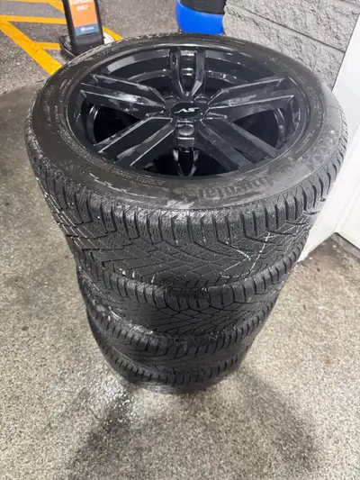 Winter tires on rims from 2020 Honda Accord. About 60% thread left. Tire Size: 225/50 R17 Continenta...