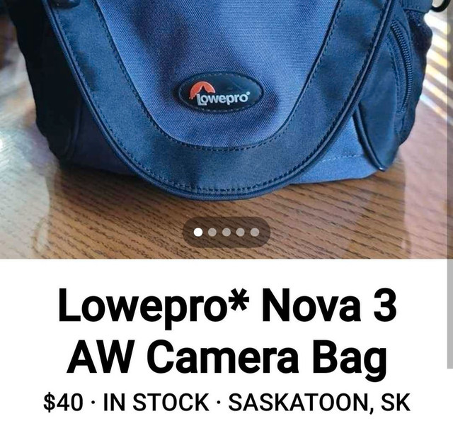 Lowepro Nova 3 AW Camera Bag in Cameras & Camcorders in Saskatoon