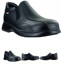 Steel toe safety shoes: black