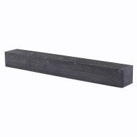 Rustic Weathered Beam Mantel Shelf Gray