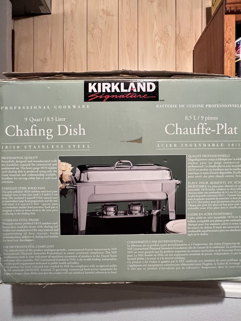 Used Kirkland signature 9 quart Chafing dish Other Gatineau Kijiji