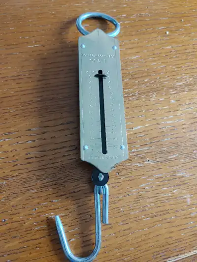 Fishing Scale Brass Spring 50 LB Barrhaven no holds without e transfer