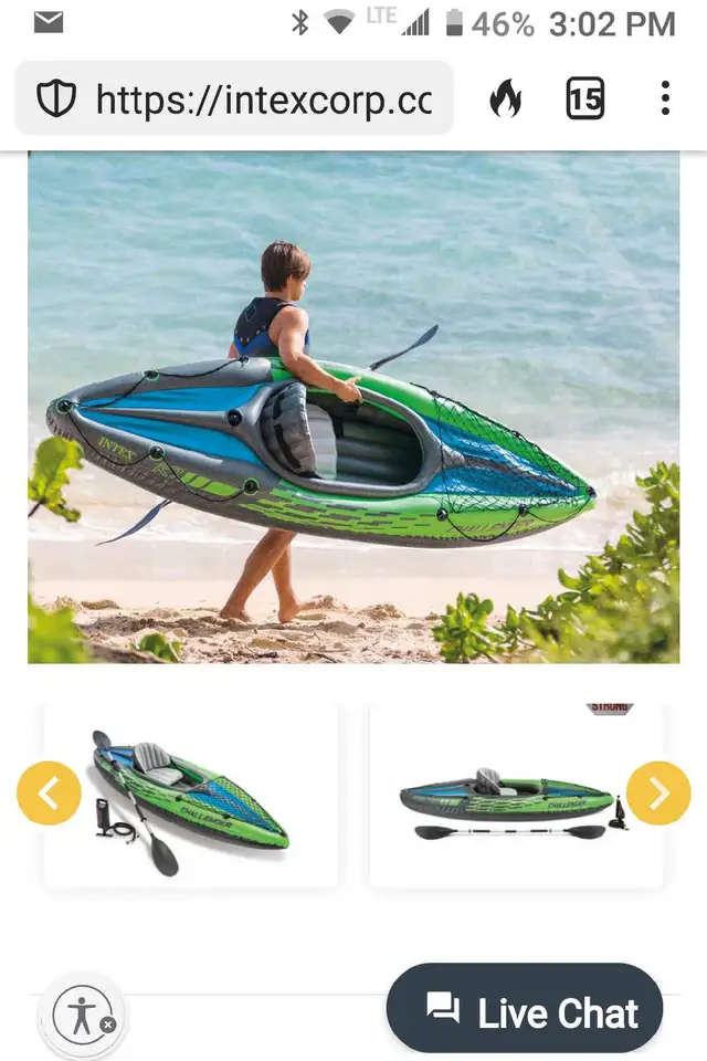 Inflatable Kayak in Water Sports in Calgary - Image 2