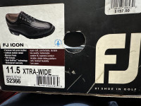 FJ Icon  men’s 11.5 xtra-wide Leather golf shoe
