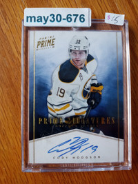 2011-12 Panini Prime Signatures Gold /50 Cody Hodgson #19 Rookie