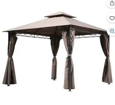 10’ x 13’ Double Vented Canopy Gazebo, View more