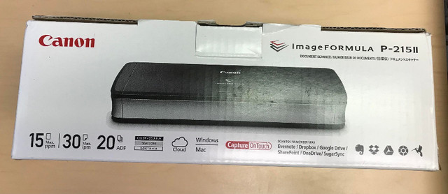 Canon P-215II Portable Document Scanner in Printers, Scanners & Fax in St. John's