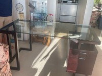 Glass top desk (REDUCED)