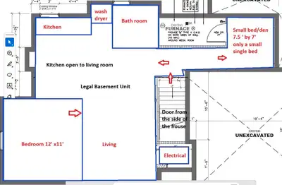 Aug 1, 1BR + 1 den basement. Brampton. Steeles & Mississauga Rd, View more