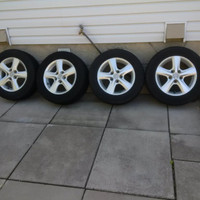 Set Of Four 195/65R15 Bridgestone Turanza Tires On Alloy Rims