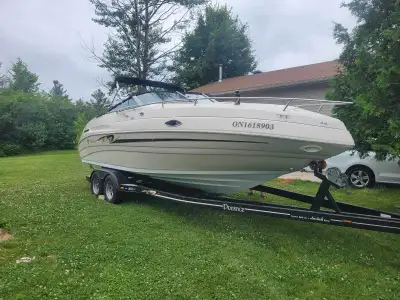 24’ Mariah with trailer for sale. Serious inquiries only please. Email for more info. 5.7 mercruiser...