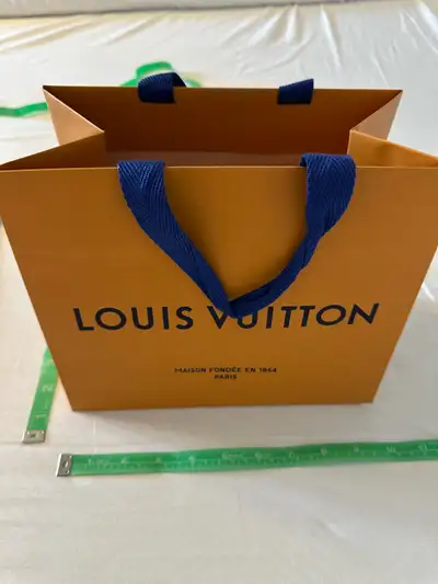 Louis Vuitton LV genuine paper gift bag wallet purse bag, View more