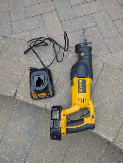 DeWalt DC385 18V Cordless Reciprocating Saw with Charger, View more