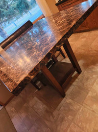 Marble Top Kitchen Table 