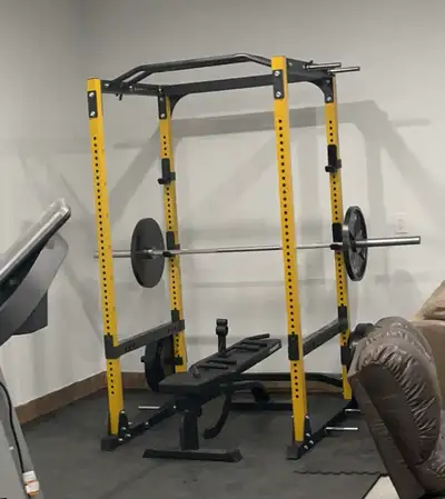 Rack and weights, View more