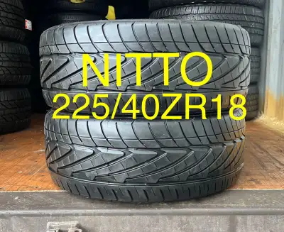 ( 2 Tires ) 225/40ZR18 Nitto Neo Gen ** NO INSTALL SERVICE ** I DO NOT OFFER INSTALLATION ** 2 USED...