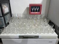 Crystal Glasses Set (60 piece set) - MOVING SALE