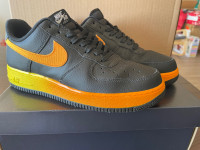 Nike Air Force 1 black yellow orange