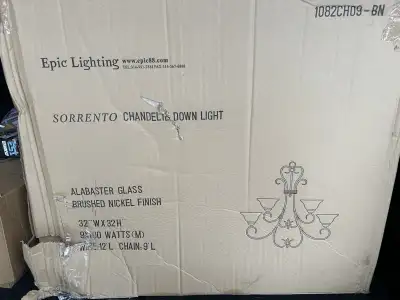 Epic Lighting Chandelier nine light fixture, View more