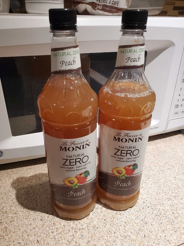 Peach sugar free Monin syrup in Other in Calgary
