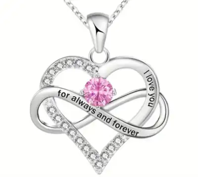 2 pc. Necklace and a heart pendant. Beautiful design., View more
