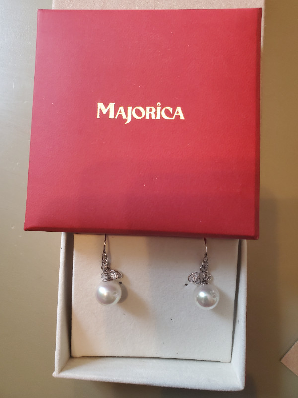 Majorica pearls and sterling earrings in Jewellery & Watches in City of Toronto