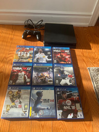 PlayStation 4 PS4 Gonsole and 9 Games!