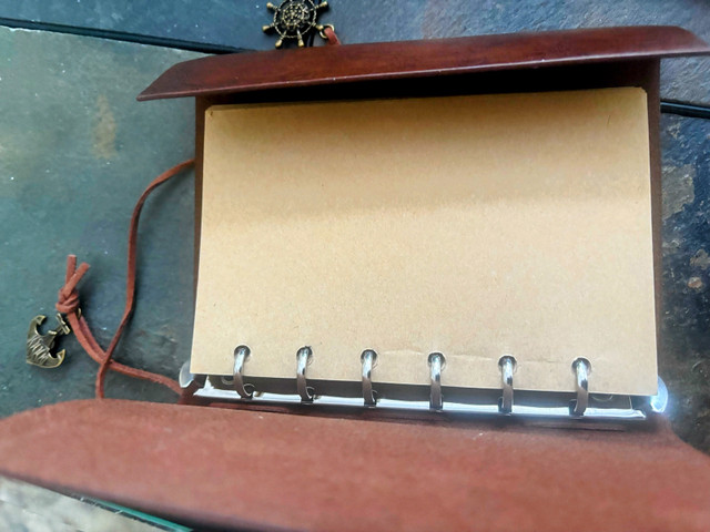 New,6”x4” leather writing journal , notebook , diary  in Hobbies & Crafts in Barrie - Image 3