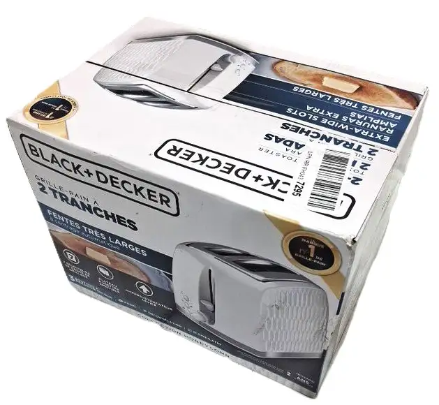 Black + Decker Honeycomb Collection 2-slice TOASTER in Toasters & Toaster Ovens in Mississauga / Peel Region - Image 3